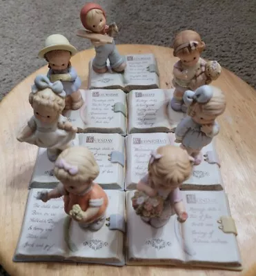 Enesco Memories Of Yesterday  A Special Day Rare Set  7 Figures  • $65