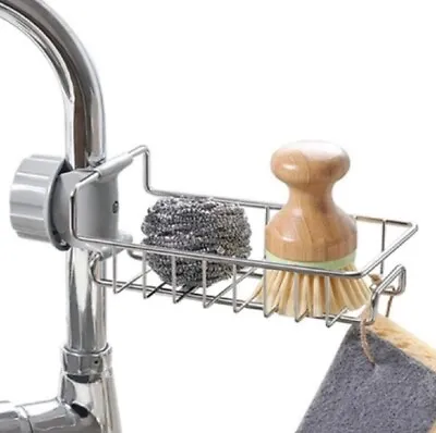 $9.40 • Buy Drain Rack Storage Holder Shelf-Kitchen Sink Faucet Sponge Soap Cloth US