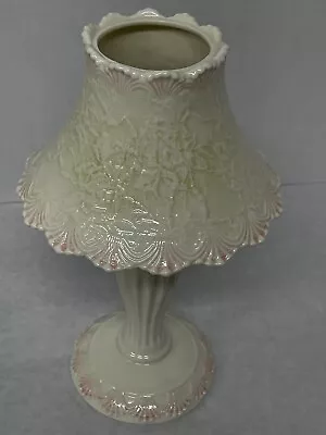 $13.99 • Buy Yankee Candle Ivory Porcelain Tealight Holder 2pc Base Lamp Shade