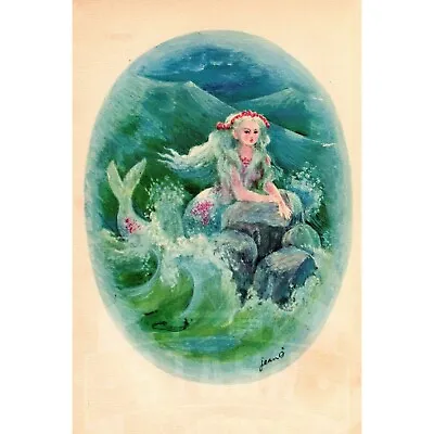 Sea Maiden Mermaid Princess Fairy Tale Jean O Book Art Reproduction Postcard • $2.97