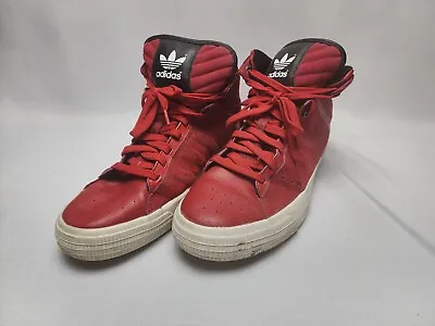 Adidas High Top Sneakers Shoes Red Size 11.5 • $29.90