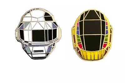 Daft Punk - Enamel Brooch Two Pin Set • $7.99