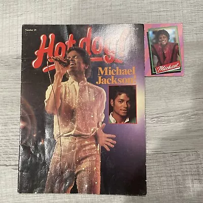 Vintage 1984 Hot Dog Magazine Michael Jackson Scholastic Rare “Do The Moonwalk” • $10