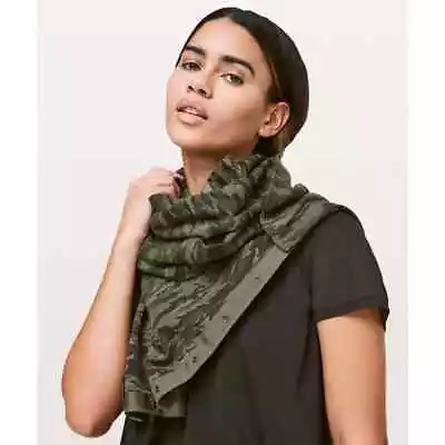 Lululemon Vinyasa Scarf Evergreen Camo Dark Gray Multi One Size • $28