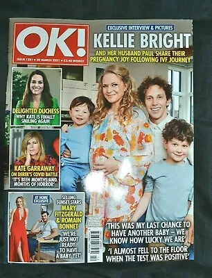 OK! Magazine Issue 1281 29/03/21 March 29th 2021 Kellie Bright Kate Garraway • £6