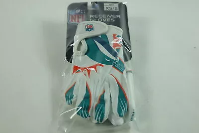 Franklin Sports Miami Dolphins Youth NFL Football Receiver Gloves -  S/XS Pair • $20.99