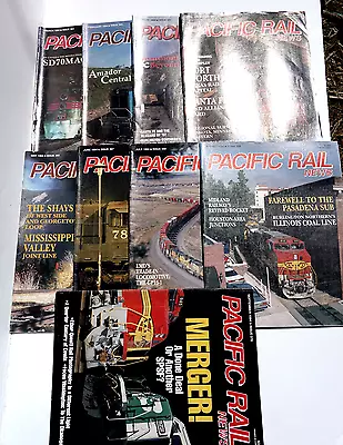 Lot Of 9 Issues Pacific Rail News 1994 • $18