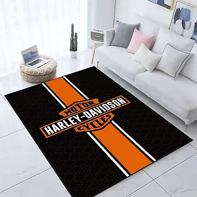 Harley Cycle Harley Davidson Garage Rug Harley Motor Mat Motor Cycle Harley • $49.99