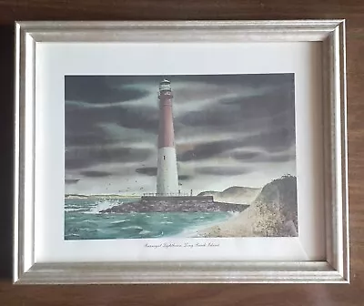 H Gasser Print From The 1964 Tricentennial Series: Barnegat Lighthouse Long Bea • $30