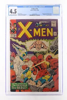 X-Men #15 - Marvel Comics 1965 CGC 4.5 1st Appearance Of The Master Mold. 2nd Ap • $149