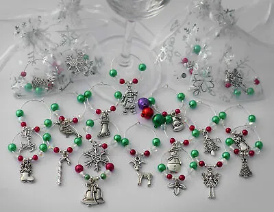 £1.79 • Buy Christmas Wine Glass Charms. Table Decorations Christmas Lunch, Dinner. Party