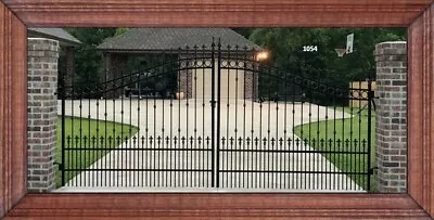 On Sale! #1054 Driveway Entry Gate 14' Inc PKG Steel Iron Residential Home Yard • $2125