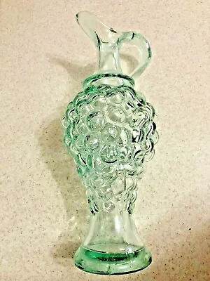 Vintage Vetreria Etrusca Glass Mod Dep Cruet Spout Grape 200ml Made In Italy • $12.99