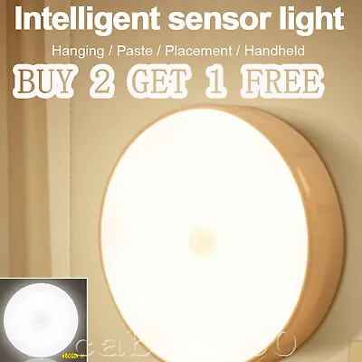 £4.60 • Buy PIR 10Led Motion Sensor Light USB Wireless Battery Wall Cabinet Stair Night Lamp