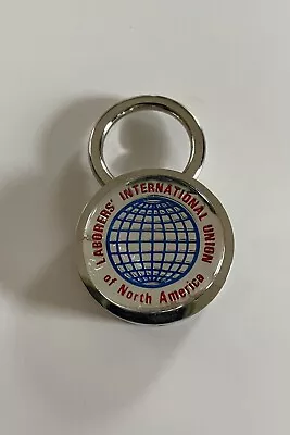 Laborers International Union Keychain Solid Brass Chrome Plated Gift Boxed • $26.99