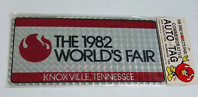 Vtg License Plate 1982 World's Fair Knoxville Tennessee Sealed Car Auto Tag • $19.95