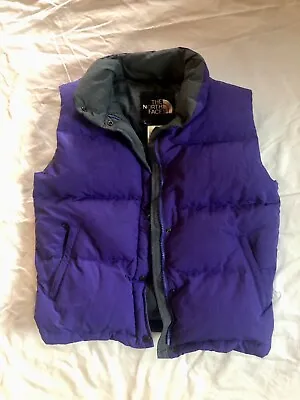 Vintage The North Face Women's M Puffer Purple Vest • $50