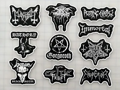 Black Metal Vinyl Sticker Lot (10 Stickers) SET 1 Cvlt Gothic Death Punk Heavy • $12.99