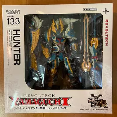 Revoltech Yamaguchi No.133 Monster Hunter Swordsman Zinogre Kaiyodo JAPAN F/S • $105.94