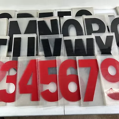 Vintage Marquee Sign Black Letters Red Numbers Symbols Lot 9  150+ READ • $114.99