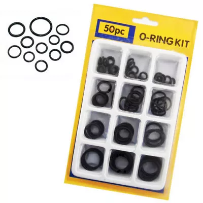 50 O Rings Rubber Washer Set Pressure Ring Kit Assorted Sizes Plumbing Seal Taps • £3.98