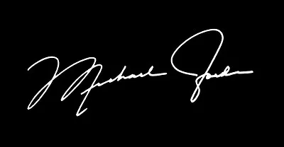 X1  Michael Jordan  Signature Vinyl Decal Sticker Autograph Basketball Star • $3.25