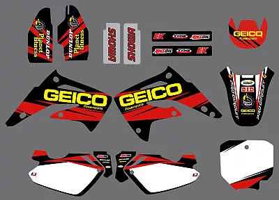 Graphics Kit Backgrounds Decals For Honda CR85R 2003 2004 2005 2006 2007-2012 • $46.99