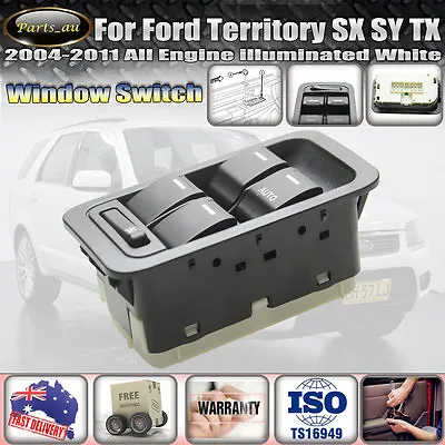Main Master Window Switch For Ford Territory SX SY SZ Illuminated Black 13 Pins • $26.99