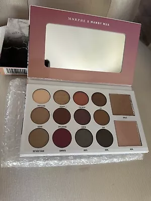 Morphe X Manny Mua Glam Eyeshadow & Highlighter Palette: 2 Highlights/12 Eye NIB • $16