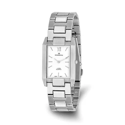 Mens Mountroyal Stainless Steel Rectangular Slim Dress Watch • $140.95