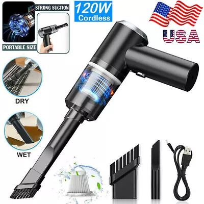 $13.66 • Buy 120W Cordless Handheld Vacuum Cleaner Small Mini Portable Car Auto Home 99800 PA