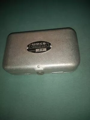Vintage UMCO Model P-9 Small Aluminum 2-Sided Fishing Tackle Box • $16.99
