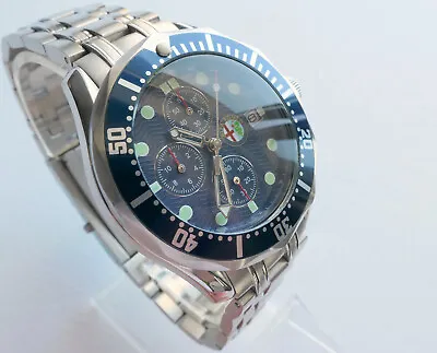 $1185.88 • Buy Alfa Romeo Quadrfoglio Classic Car Accessory Diver Seamaster Chronograph Watch