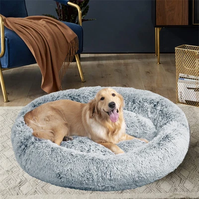 $39.95 • Buy Plush Dog Calming Bed XXL XL Large Pet Dog Self-Warming Thick Padded Cushion Bed