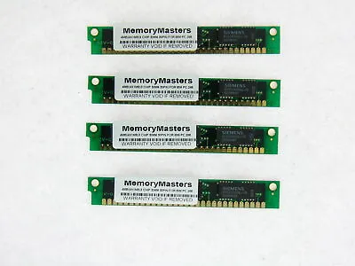 4pc 1MB 3 Chip SIMM Memory 30-pin IBM PC 286 386 486 XT Ram GOLD LEADS • $49.02