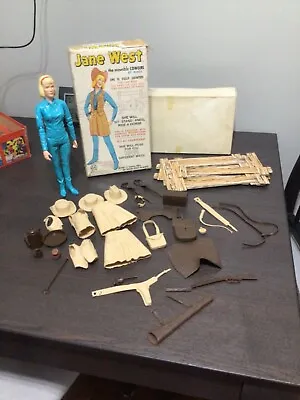 Vintage MARX Best Of The West Jane West With Accessories 1965box LOOK • $50