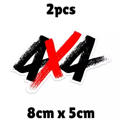 2 X 4WD 4X4 Truck Car Motorbike Bicycle Sticker Decal • $4.99