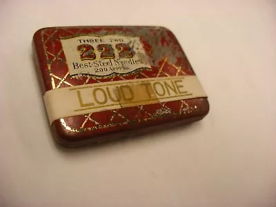 Phonograph Gramophone Needle Tin - Three Two 222 - Empty • $19.99