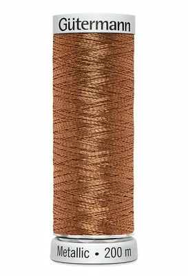 Gutermann Metallic Effect Thread 200m MACHINE EMBROIDERY Sewing  709760 • £4.45