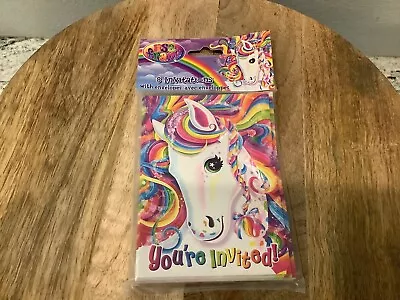 Lisa Frank Birthday Party Supplies Invitations Majestic Horse Pony 8 Count NEW  • £5.79