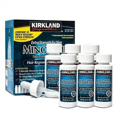 Kirkland Minoxidil 5% Hair Regrowth Solution Extra Strength Men 6 Month Supply • $33.75