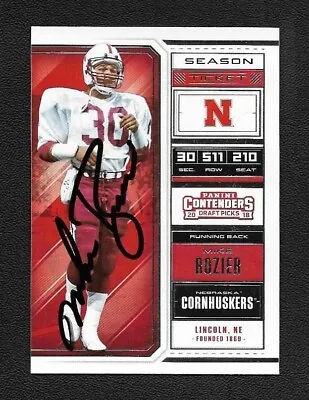 Mike Rozier Signed Autograph Auto 2018 Panini Contenders Nebraska Card #73 - COA • $32.54