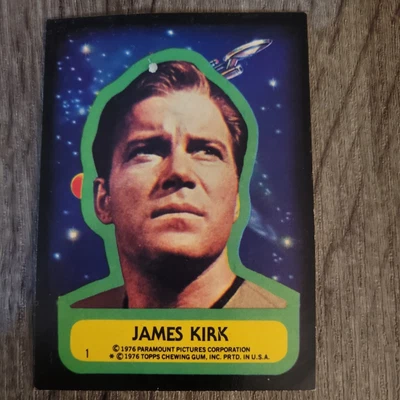 $10 • Buy 1976 Topps Star Trek Stickers James Kirk #1 