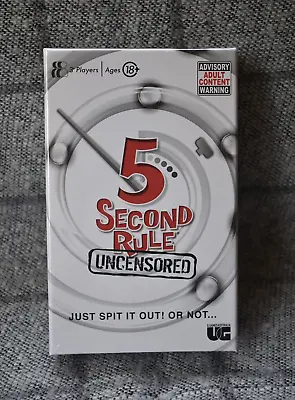 5 Second Rule Uncensored Version 2 Card Game NEW • $25