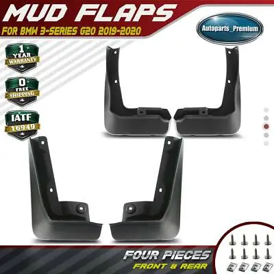 $24.79 • Buy 4x Front & Rear Mud Flaps Splash Guards Mudguards For BMW 3 Series G20 2019 2020