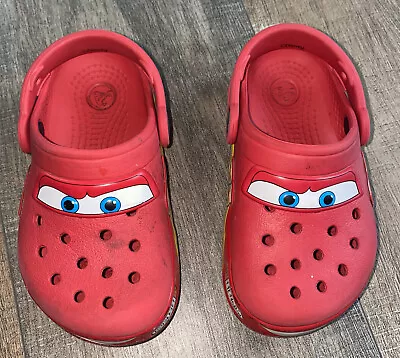 Lightning Mcqueen Crocs - Limited Edition. Size US C-9 • £66.50