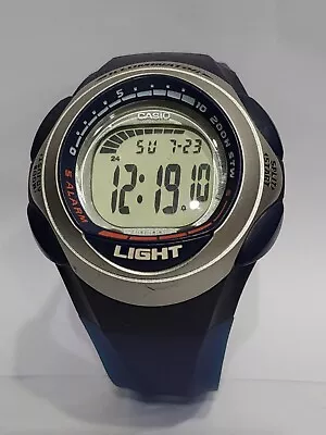 Casio MARINE GEAR W-733H-9A Blue Mens Illuminator 2002 Blue/ Read Please⚠️ • $79.99