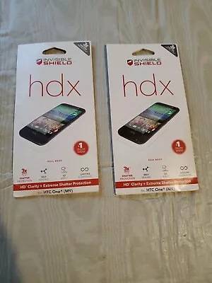 Zagg Invisible Shield Hdx FULL BODY Protector HD Clarity HTC ONE M9(2 Of Them) • $8