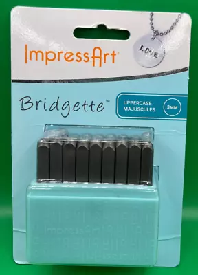 ImpressArt Metal Stamp Set Bridgette UPPERCASE LETTERS 3mm NEW • $18.75