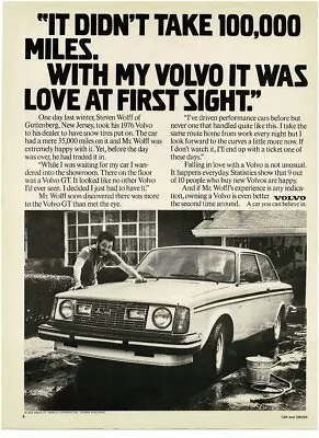 1979 VOLVO 242 GT Steven Wolff Washing His New Car Vintage Print Ad • $8.95